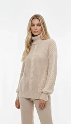 Blusão de Lã Trançado