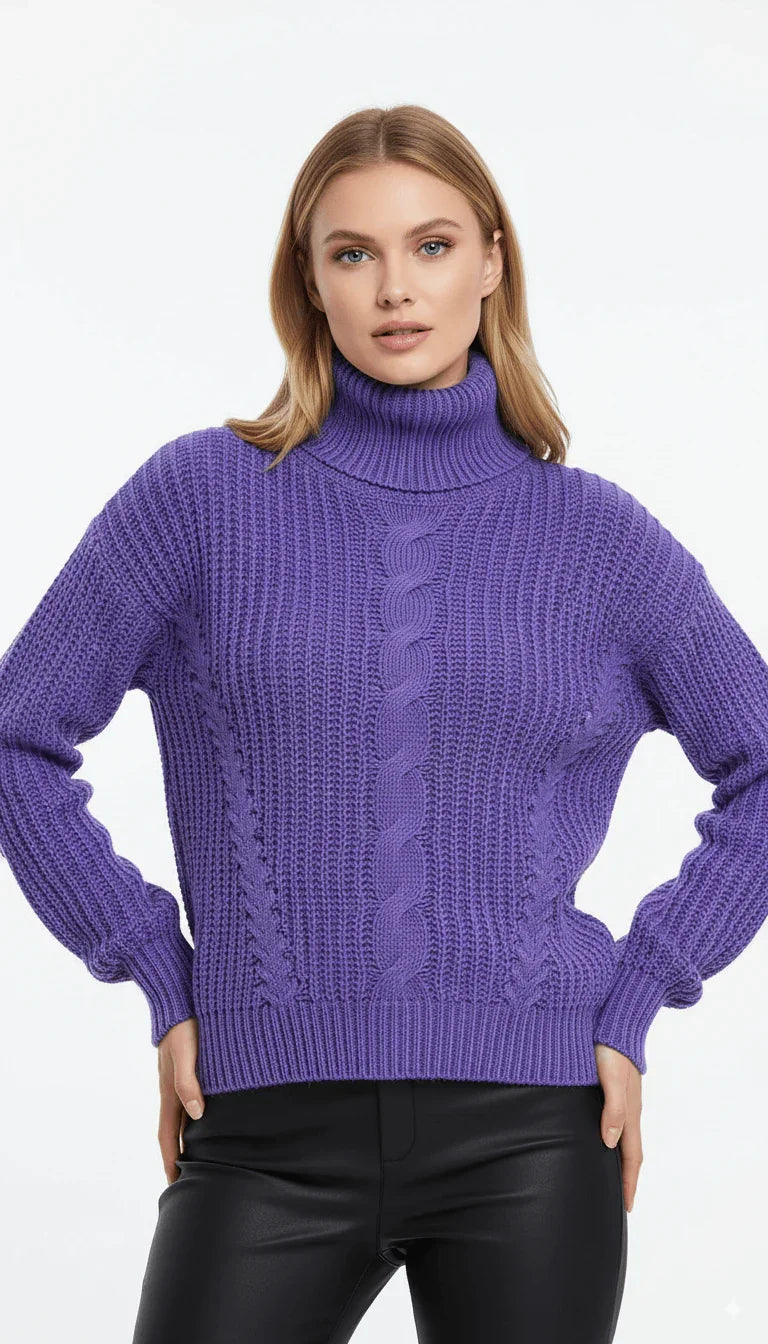 Blusão de Lã Trançado