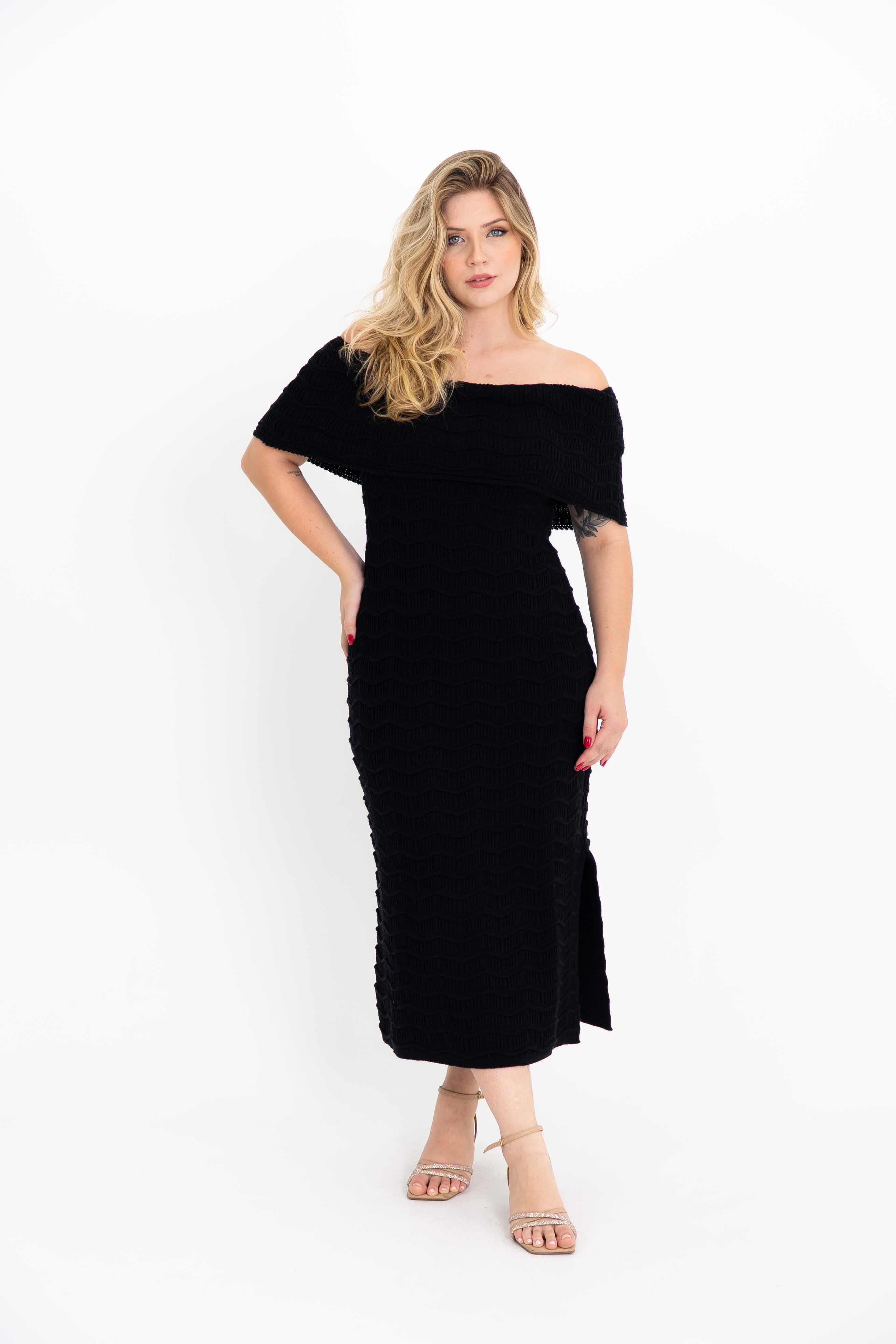 Vestido Ombro A Ombro Ondinhas