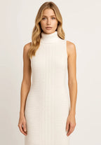 Vestido Mousse Trançado Longo