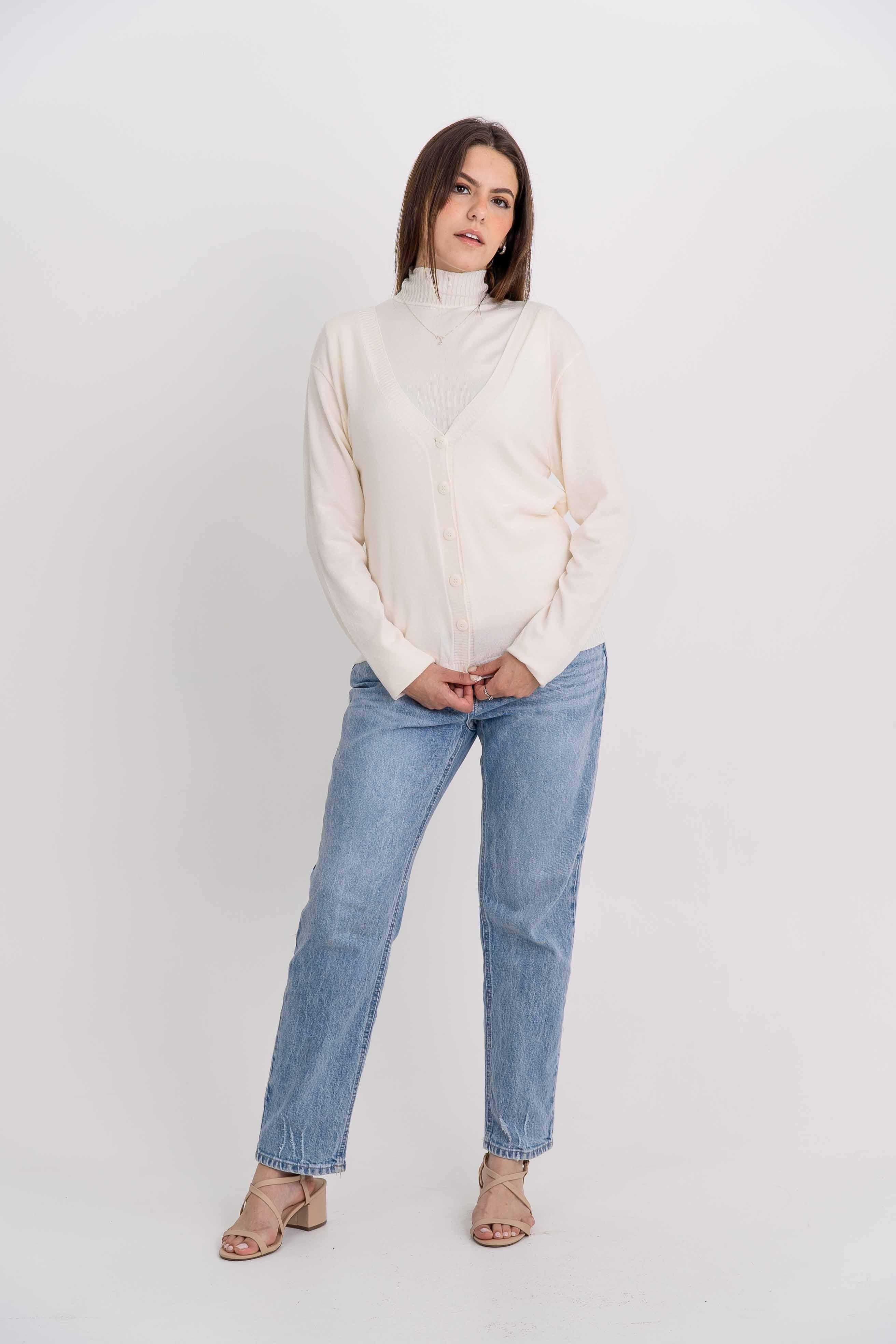 Casaco Básico Botões