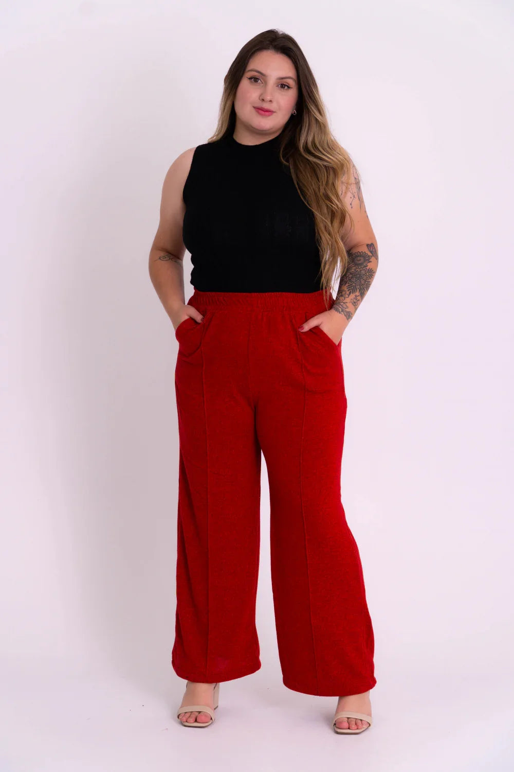 Calça Básica Pantalona