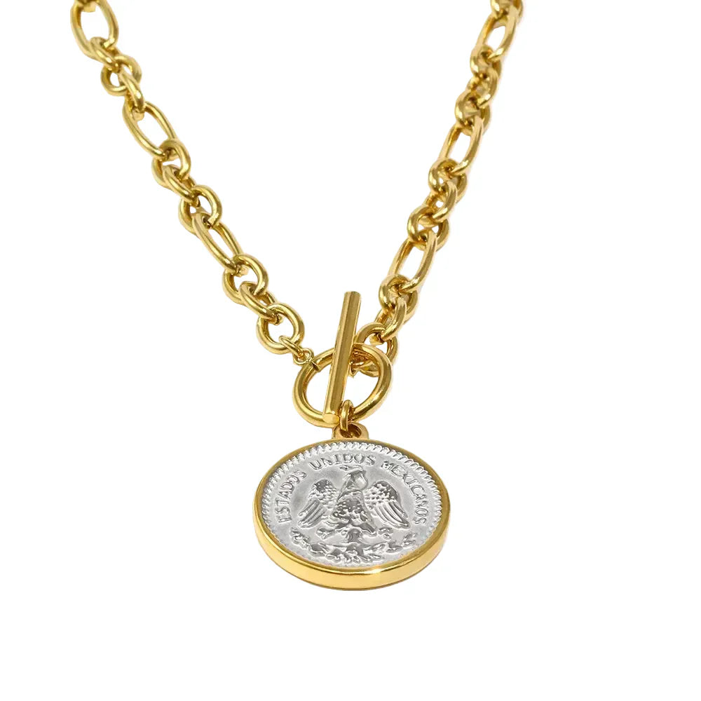 Colar Anjo PVD Ouro Inoxidável E.B.belle