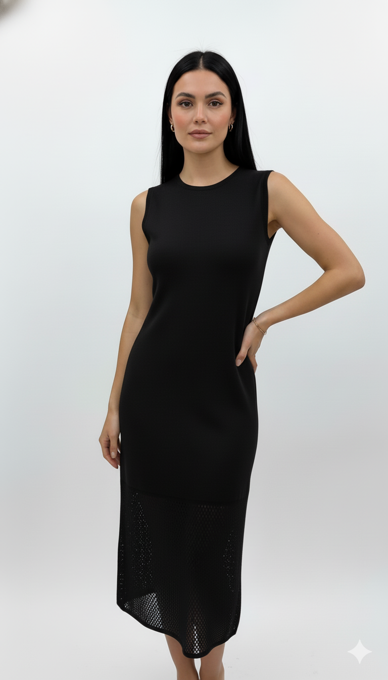 Vestido Vazadinho Longo