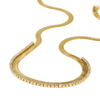 Colar Espinha de Peixe Banhado a Ouro