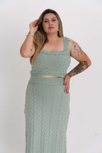 Conjunto Modal Regatinha e Saia Longa