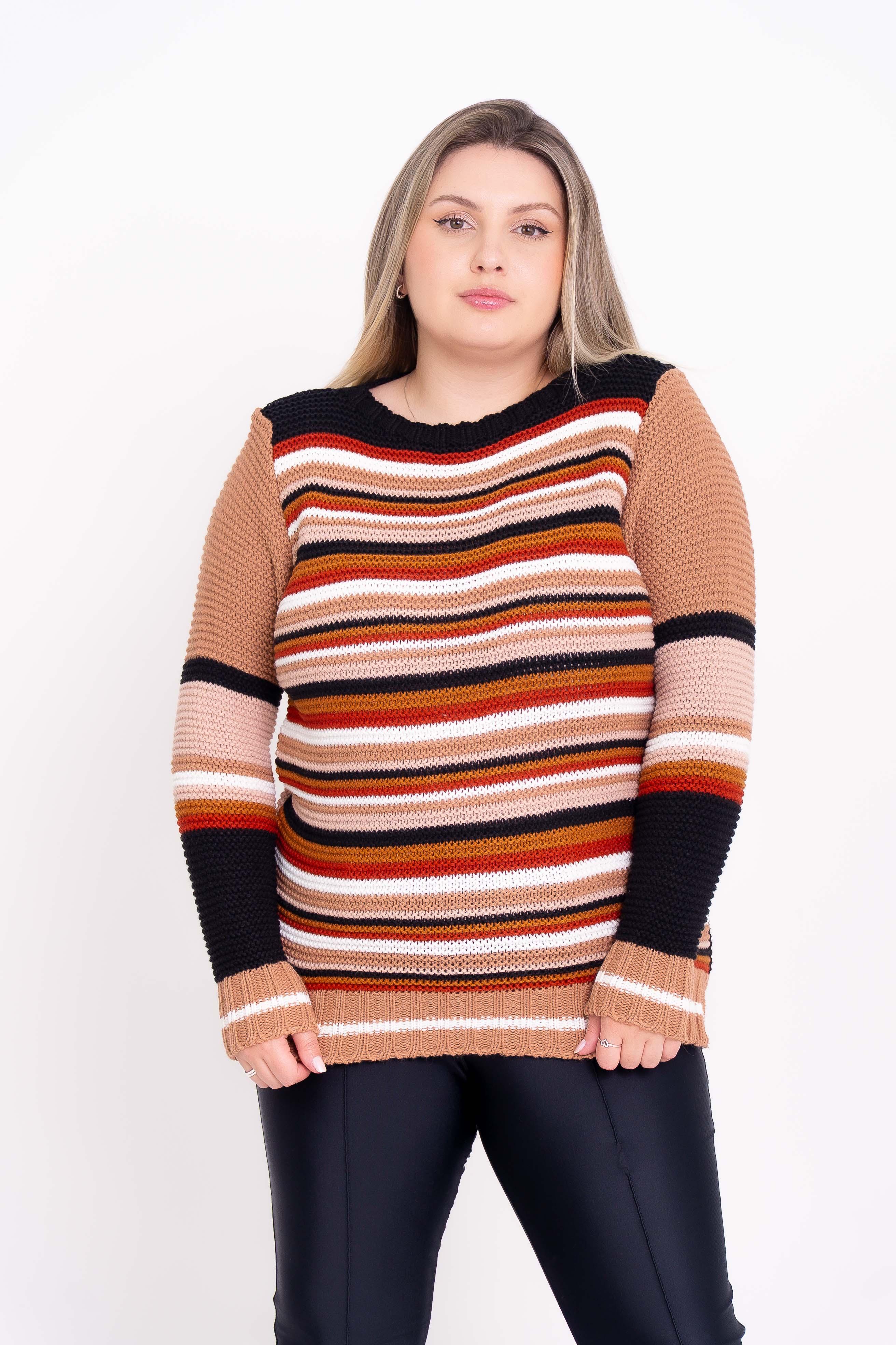 Blusa de Lã Listrada