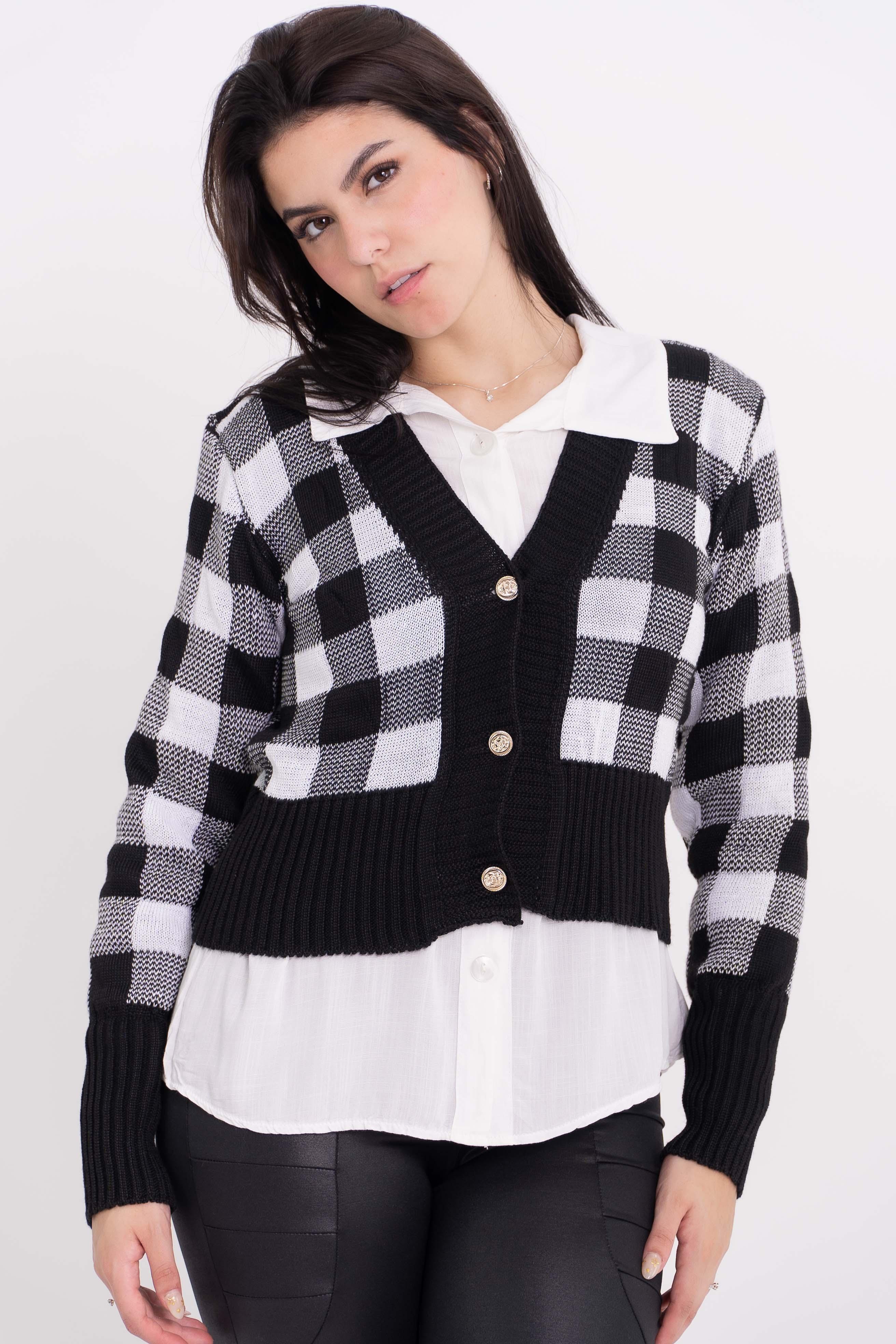 Casaco Xadrez Curto