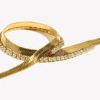 Colar Espinha de Peixe Banhado a Ouro