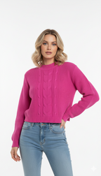 Cropped Trança Ponto Arroz