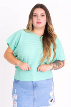 Blusinha Morcego Texturizada