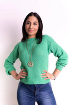 Blusa Básica Texturas Gola Careca