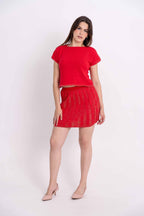 Conjunto Plissado Lurex