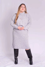 Conjunto Mousse Saia Blusa Gola Role