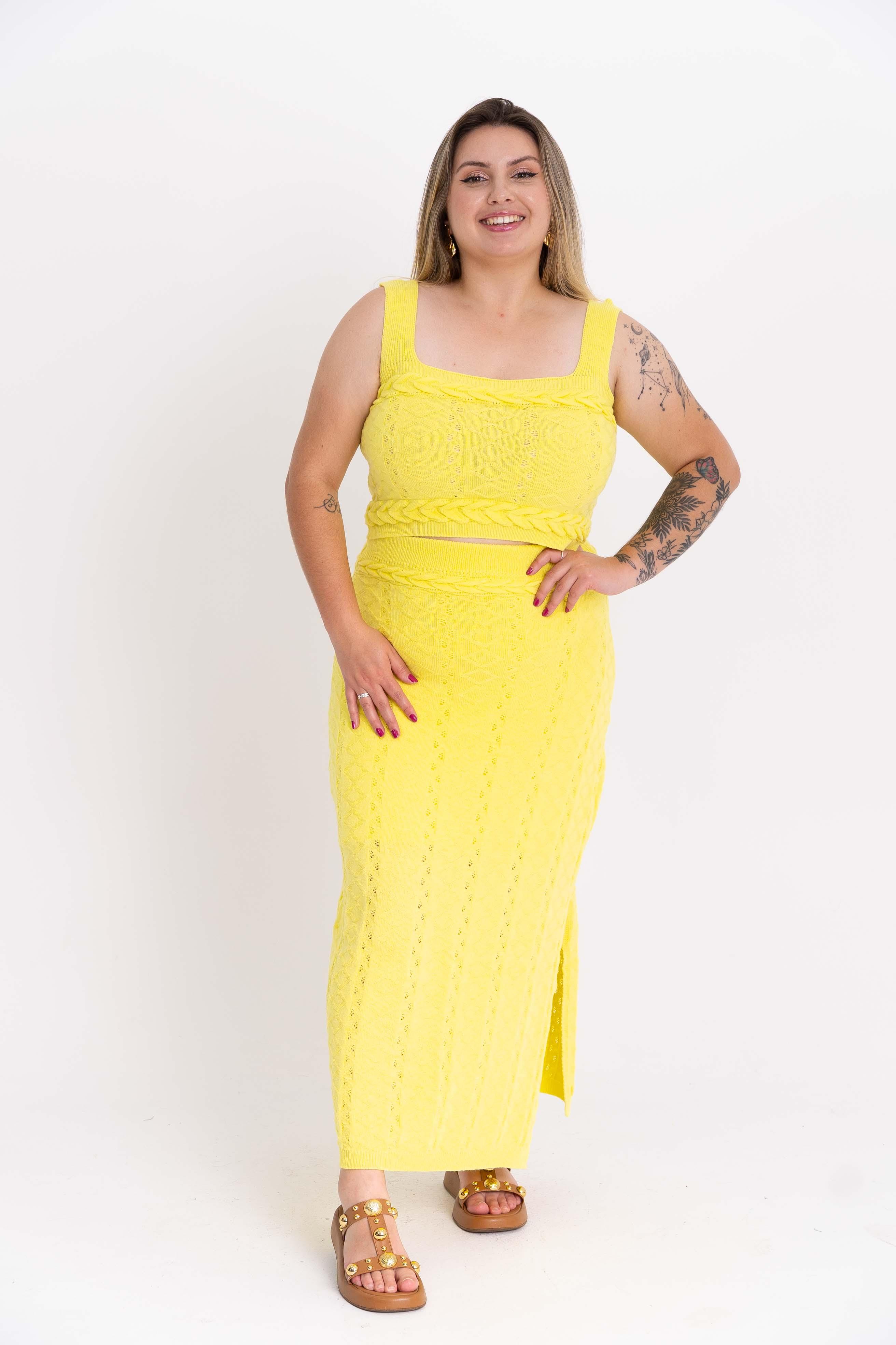 Conjunto Modal Regatinha e Saia Longa