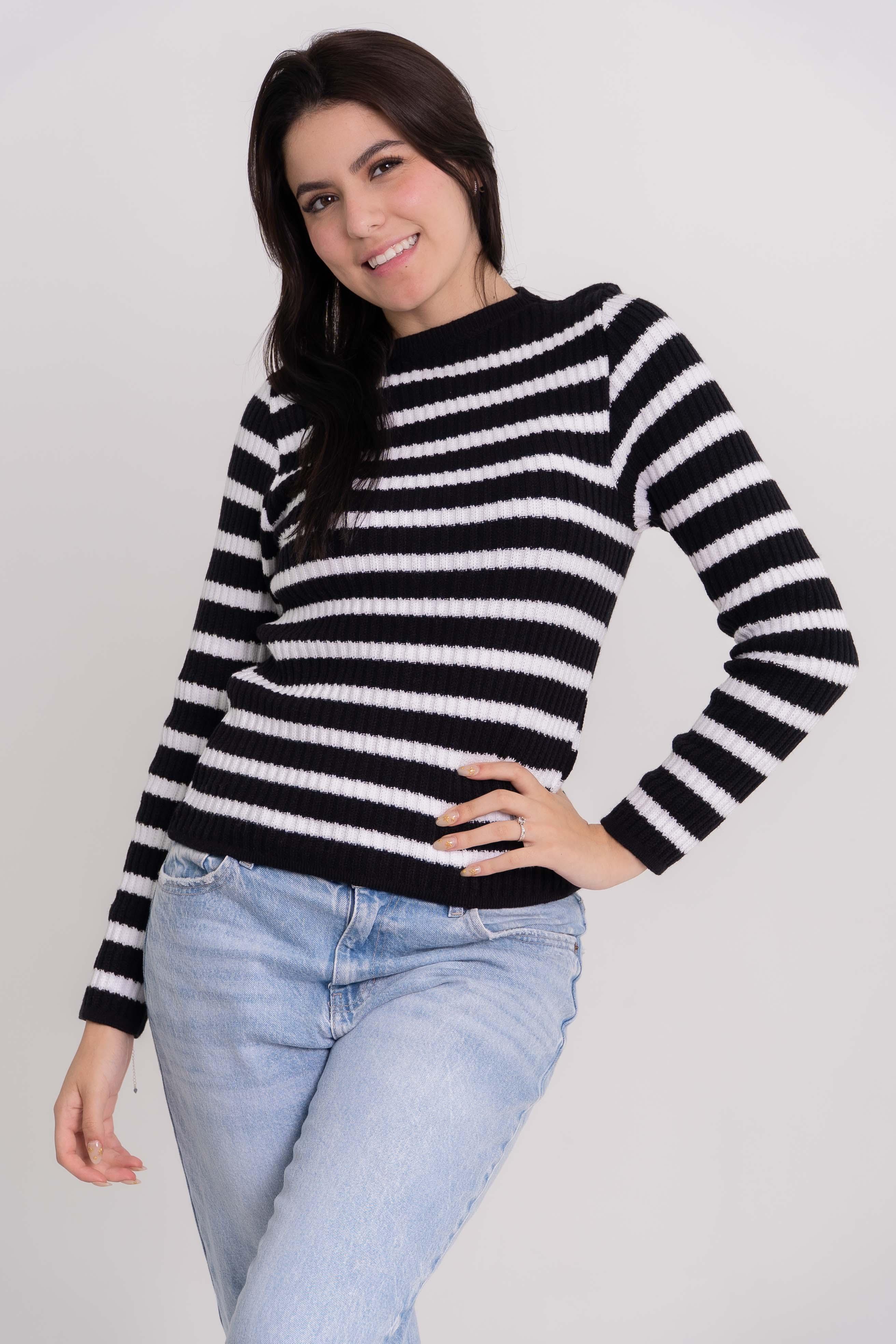 Blusa Listrada de Modal