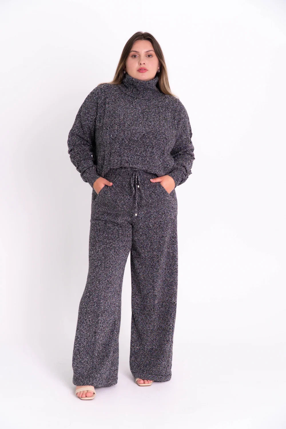 Conjunto Pantalona Gola Rolê Tranças