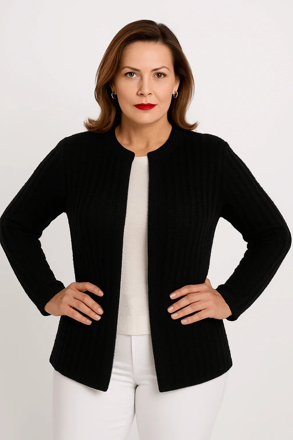 Casaco Detalhado Tijolinho