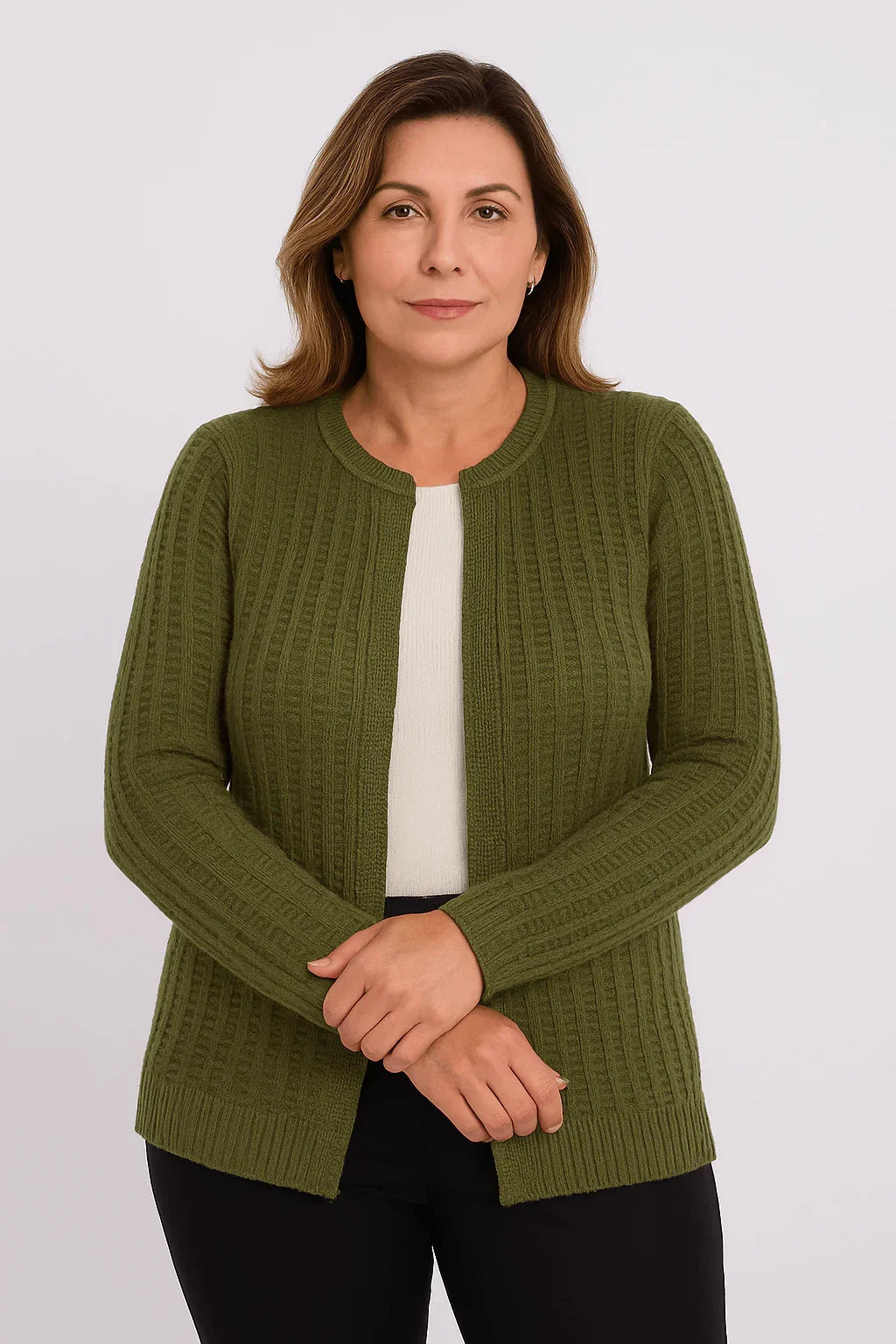 Casaco Detalhado Tijolinho