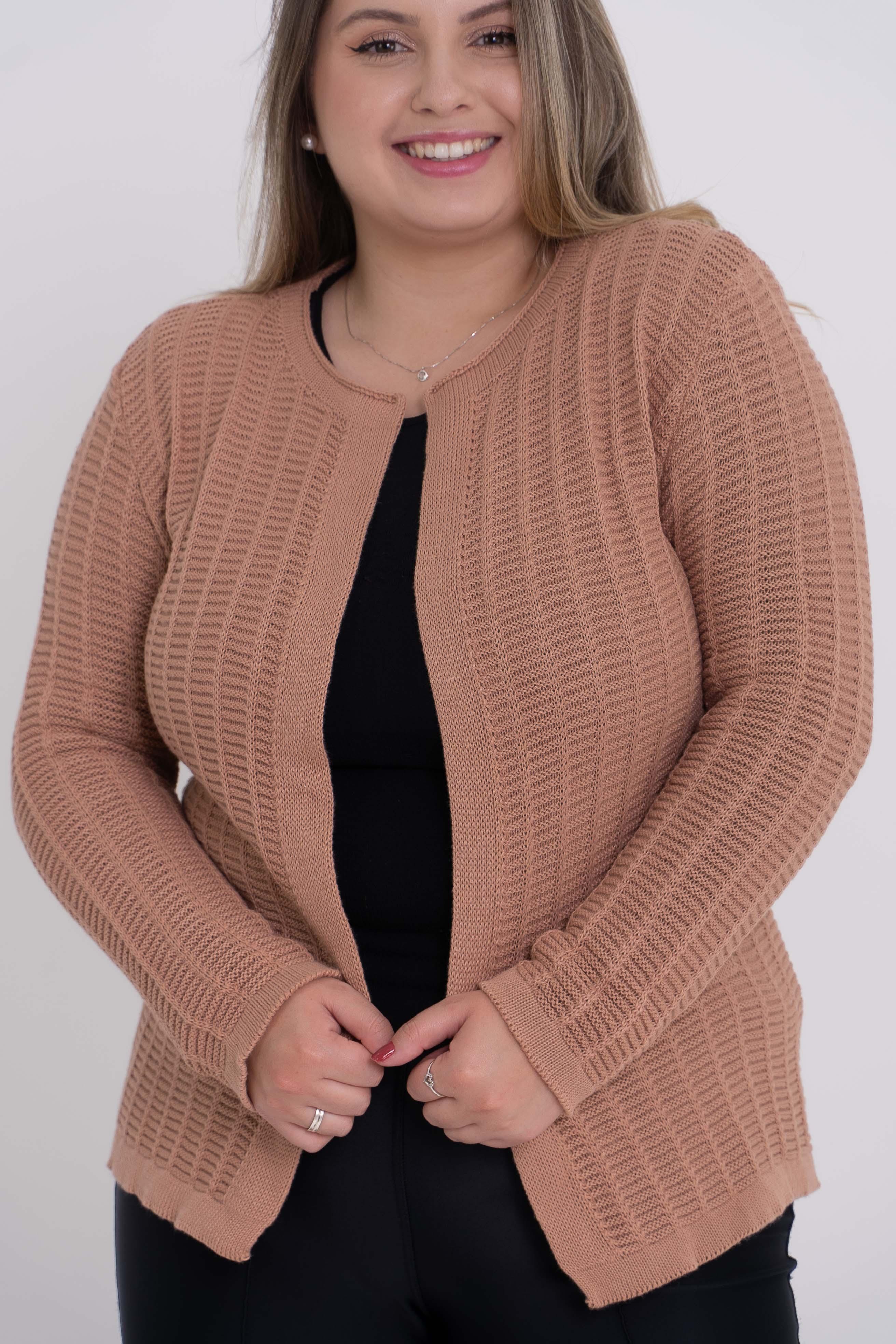 Casaco Detalhado Tijolinho