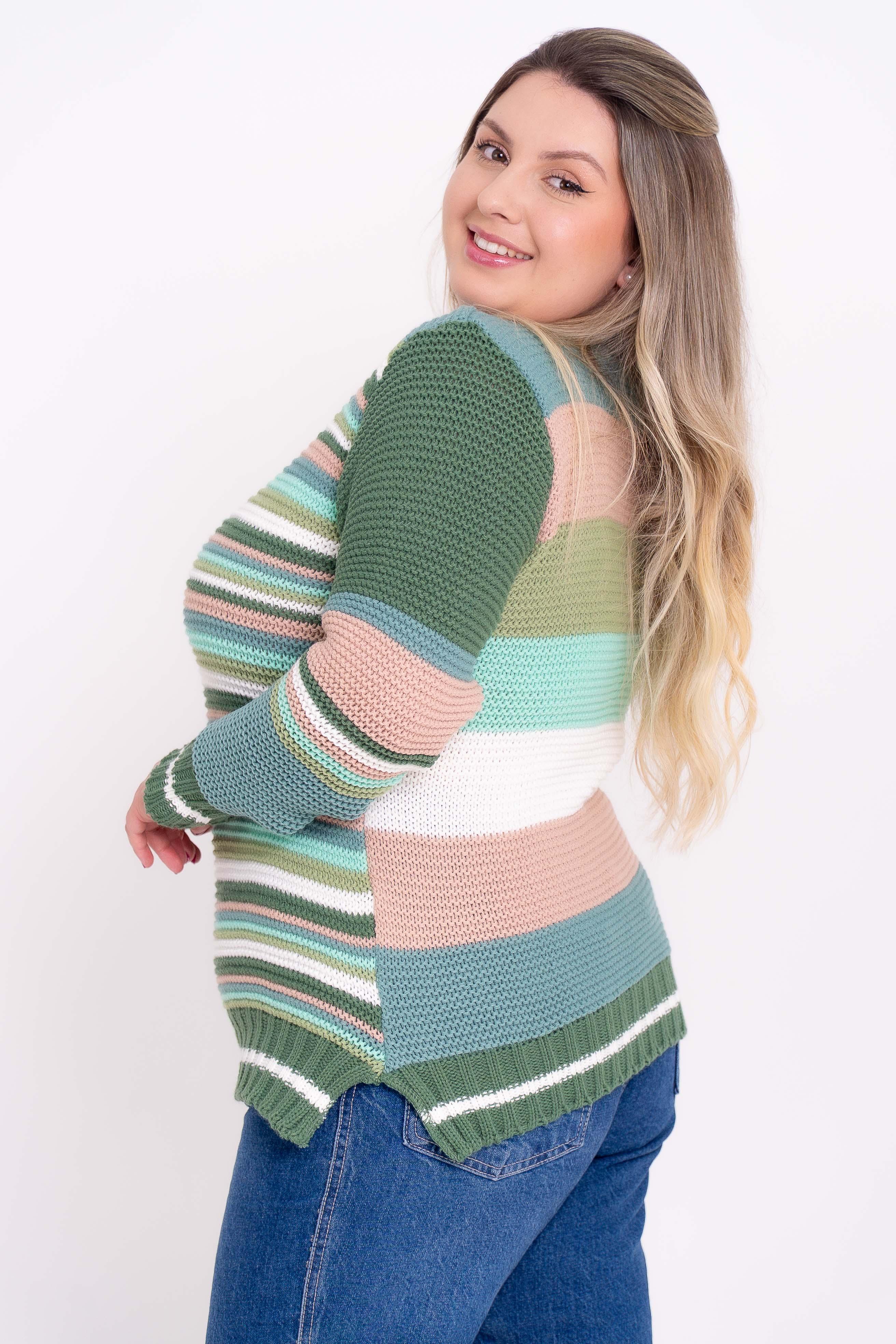 Blusa de Lã Listrada