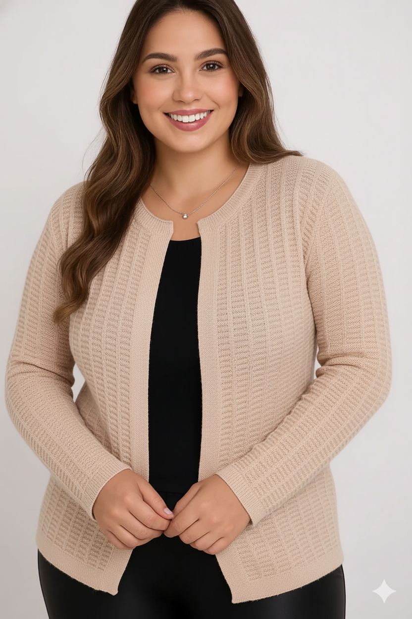 Casaco Detalhado Tijolinho