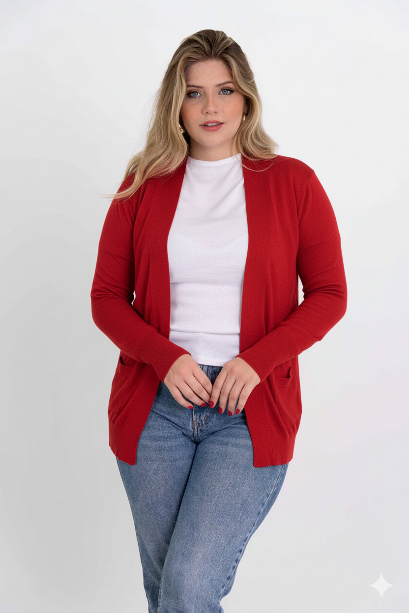 Cardigan Modal Básico
