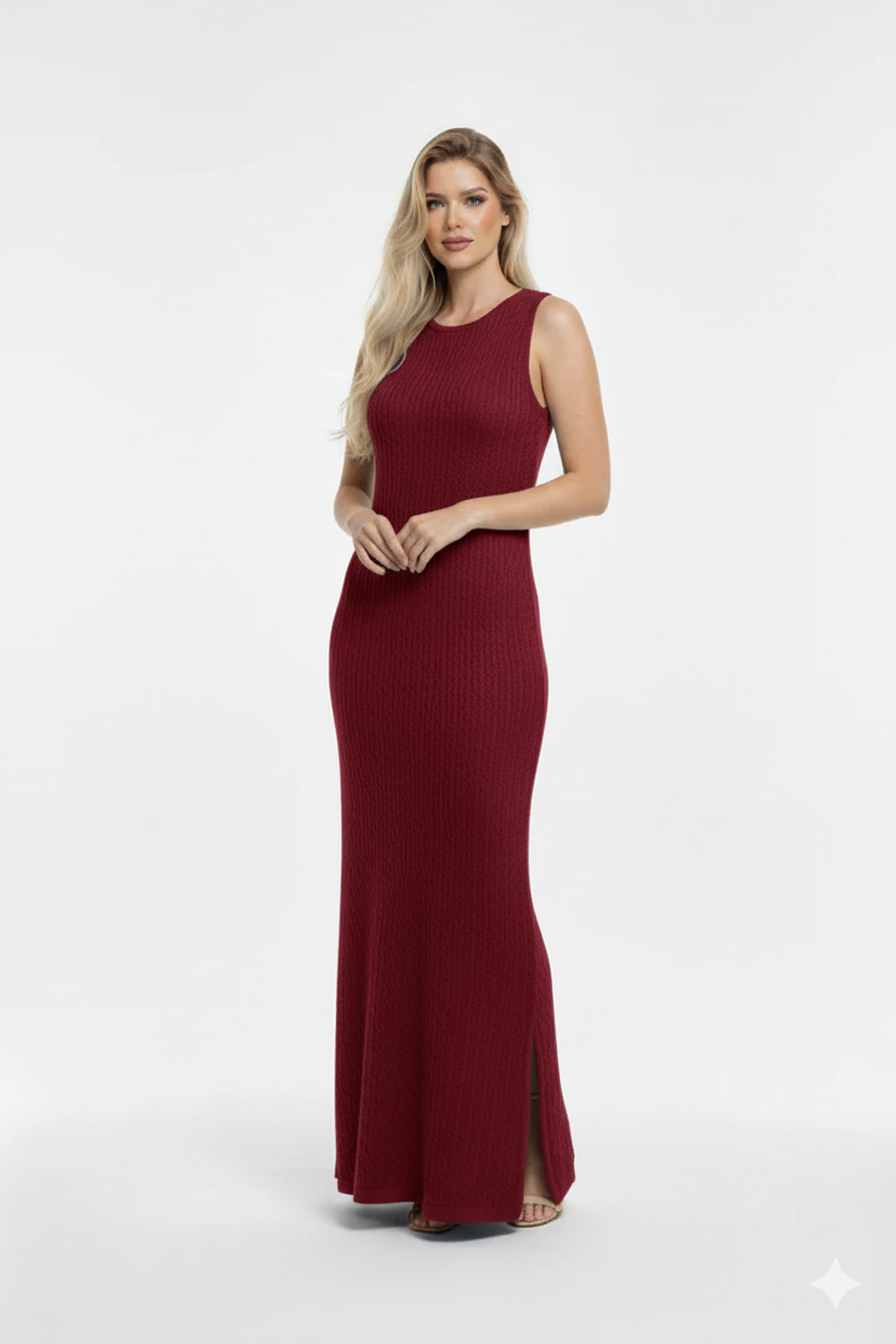 Vestido Decote V Modal