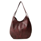 Bolsa Hobo de Couro PU Vintage Feminina