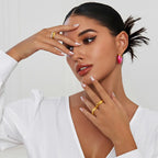 Brincos em Aço inoxidável Argola Tubo