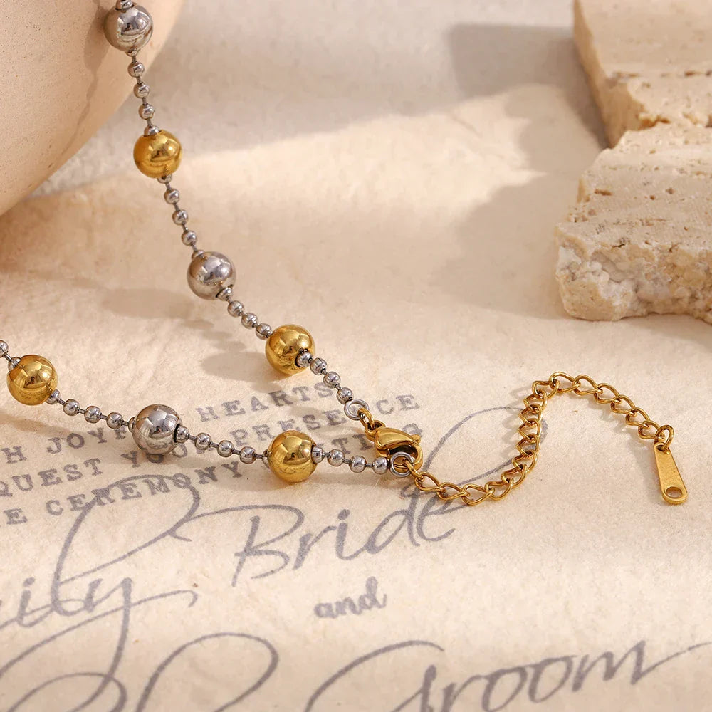 Colar Elegance Dual em Aço Inoxidável 18K