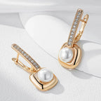 Brincos de Pérolas Vintage em Ouro Rosa 585