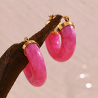 Brincos em Aço inoxidável Argola Tubo