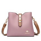 Bolsa Crossbody de Couro Sintético de Alta Capacidade