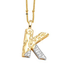 Colar Inicial Personalizado com Cristais FLOLA