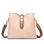 Bolsa Crossbody de Couro Sintético de Alta Capacidade
