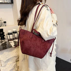 Bolsa de Ombro Luxuosa em Couro Plutônio para Mulheres