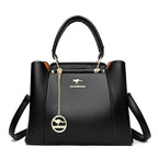 Bolsa de Couro Luxuosa com Grande Capacidade e Design Elegante