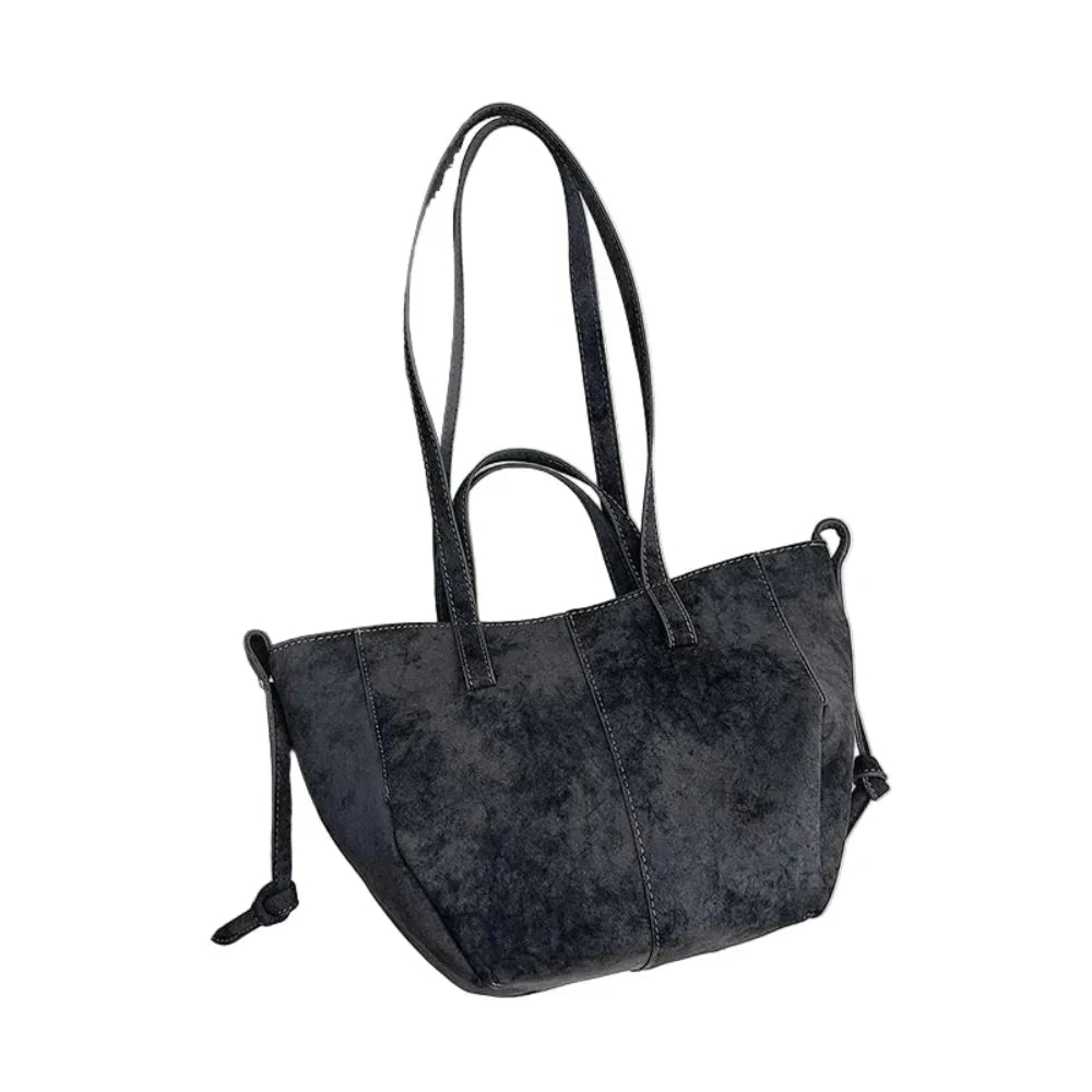 Bolsa de Ombro Luxuosa em Couro Plutônio para Mulheres