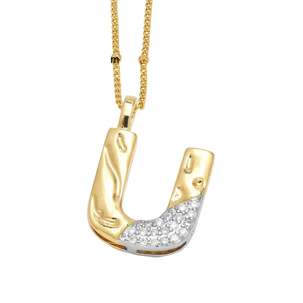 Colar Inicial Personalizado com Cristais FLOLA