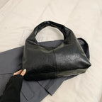 Bolsa Hobo de Couro Plutônio Elegante para Mulheres