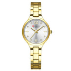 Relógio Luxuoso Curren Feminino em Aço Inoxidável