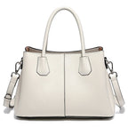 Bolsa de Couro Genuíno Zency Luxo Branco