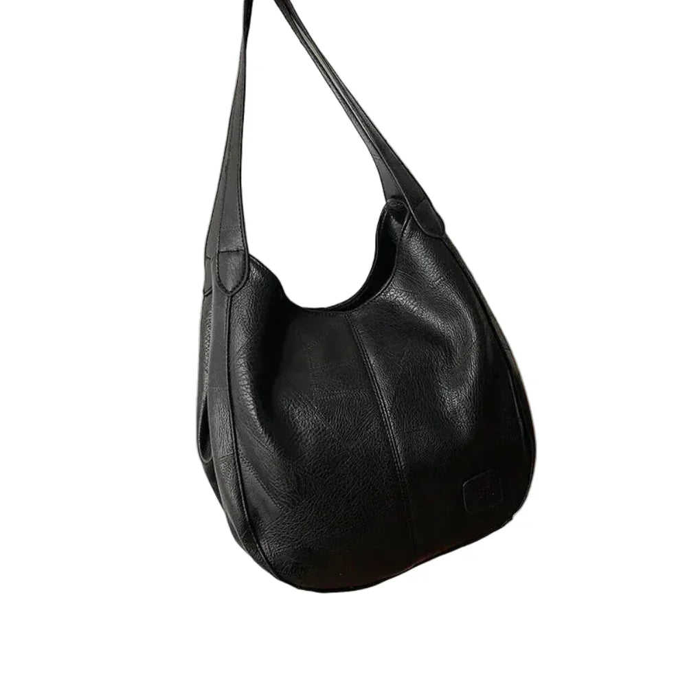 Bolsa Hobo de Couro PU Vintage Feminina