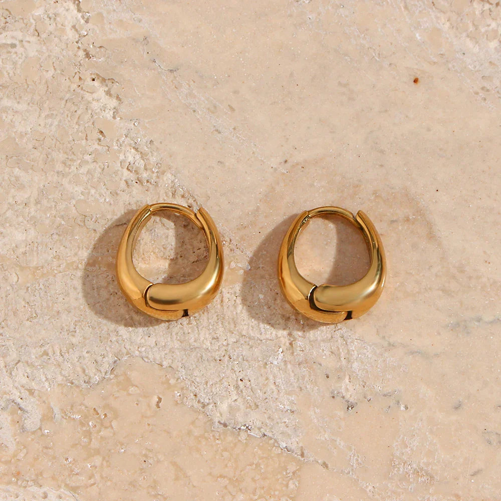 Brincos Pera em Aço Inoxidável