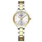 Relógio Luxuoso Curren Feminino em Aço Inoxidável