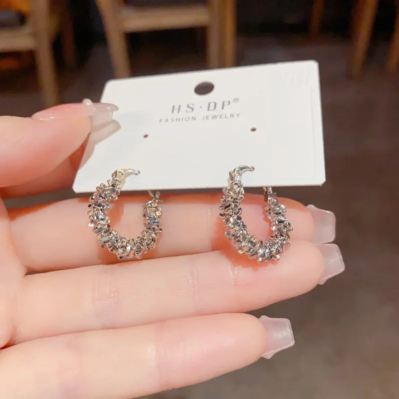 Brincos de Argola Luxo Torcido Banhado a Ouro 14k