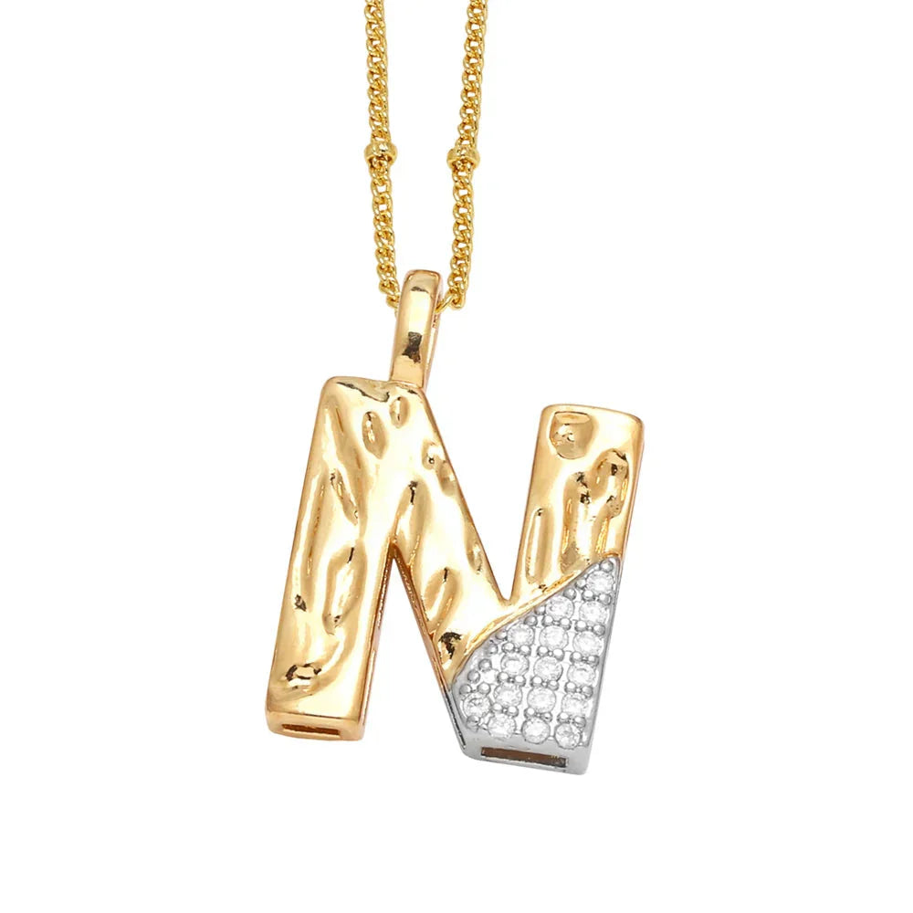 Colar Inicial Personalizado com Cristais FLOLA