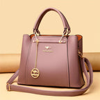 Bolsa de Couro Luxuosa com Grande Capacidade e Design Elegante
