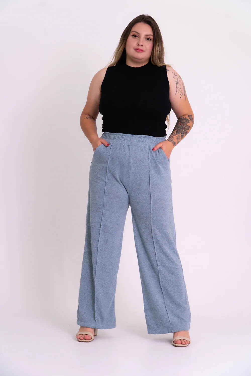 Calça Básica Pantalona